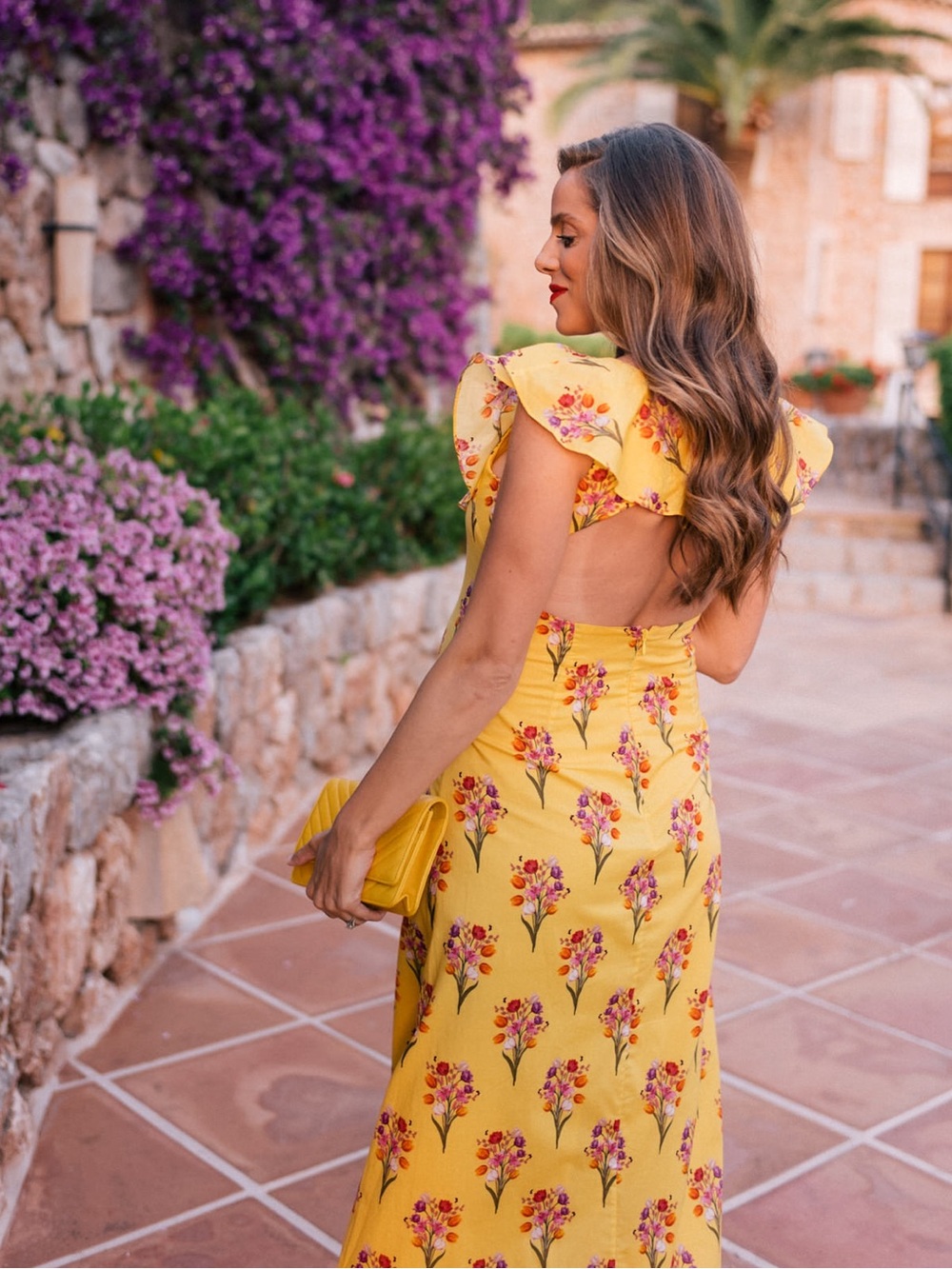 Borgo De Nor Floral Open Back Maxi Dress‎ Cotton 6